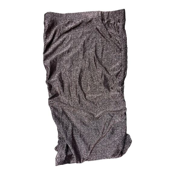 BB Dakota Steve Madden brown shimmer bodycon pull on skirt Medium - Picture 1 of 5